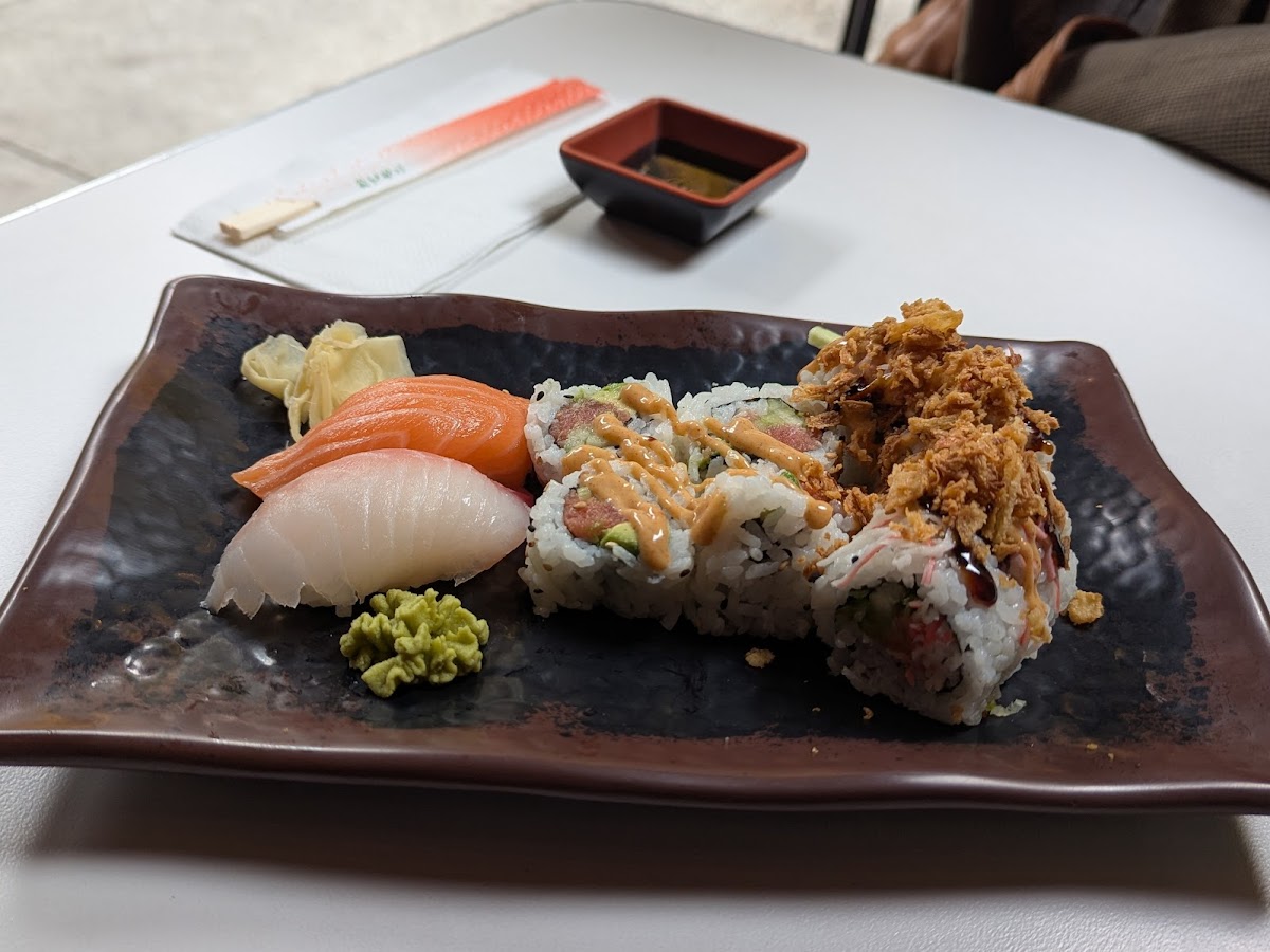 Sushi assortment with nigiri and rolls